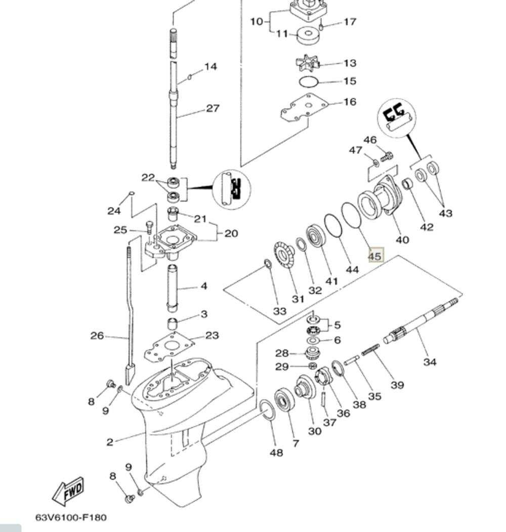 Кольцо резиновое Yamaha 9321056M8000