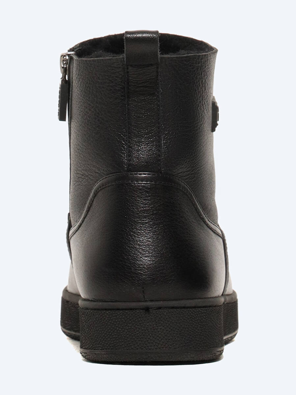 M254259M Полусапоги мужской черный+натуральная кожа