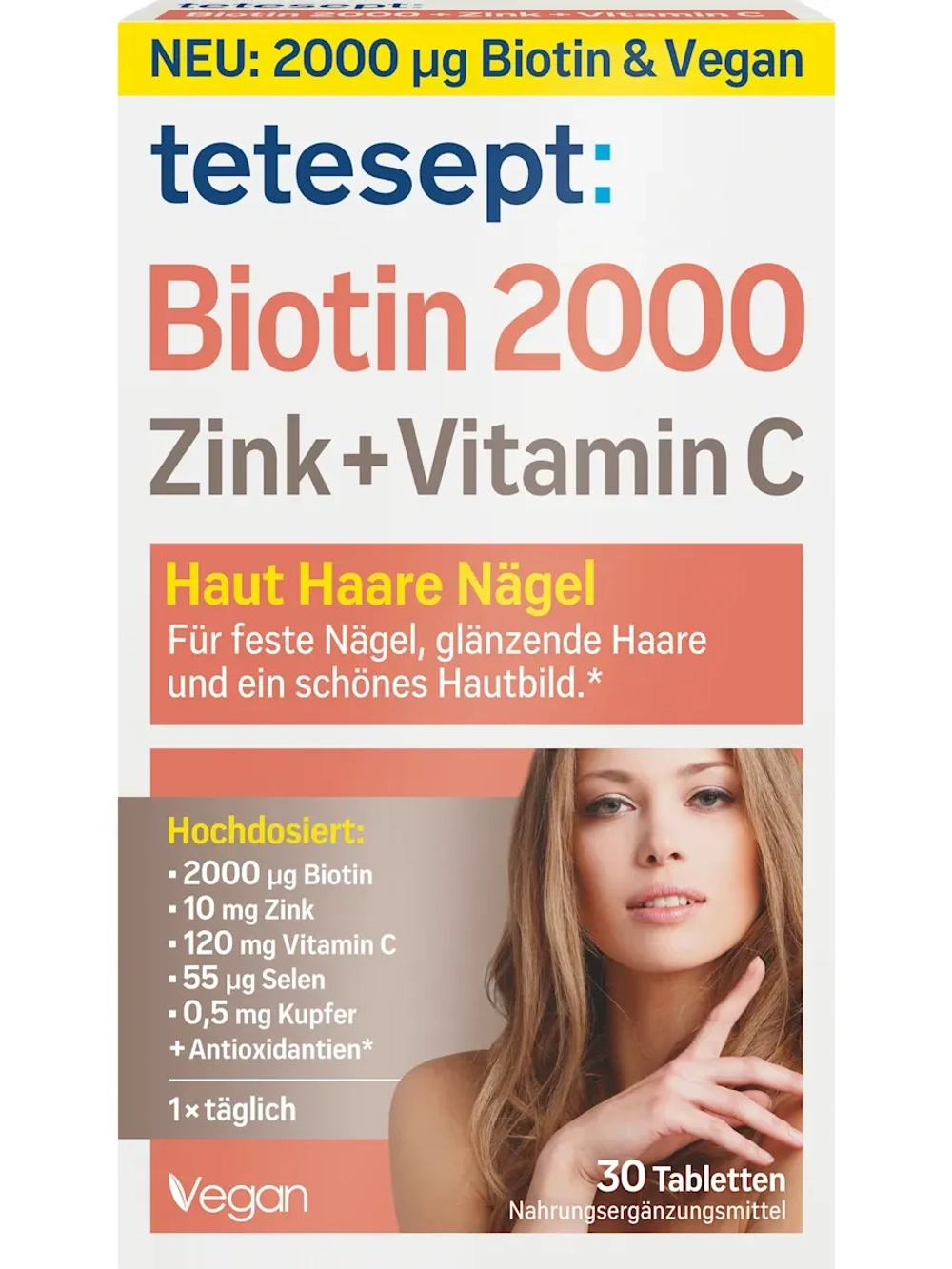 Биотин 2000 единиц 30 таб., 18 г