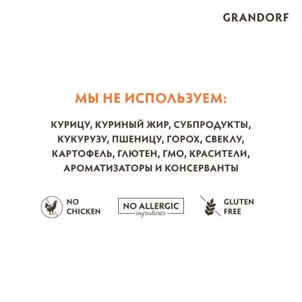 Сухой корм Grandorf DOG White Fish MINI для взрослых собак мелких пород с белой рыбой
