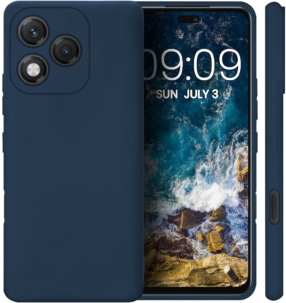 Мягкий Soft Touch чехол из силикона для HONOR 400 LITE с бархатной подкладкой
