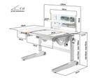 Детский стол Mealux Kingwood Multicolor WG + BD P-18 W(арт. BD-820 WG Multicolor + BD P-18 W)