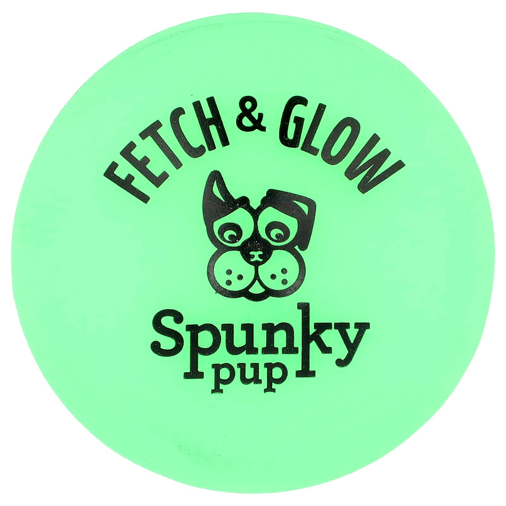 Spunky Pup, Fetch & Glow, шарик, средний, 1 шт.