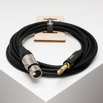 Кабель инструментальный, XLRF-6.35мм моно, 10м, SHNOOR IC124-XFJM-10m