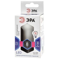 Лампа светодиодная ЭРА STD LED R63-8W-860-E27 8Вт рефлектор холодный дневной свет Е27 | Лампы cветодиодные Рефлектор (R )