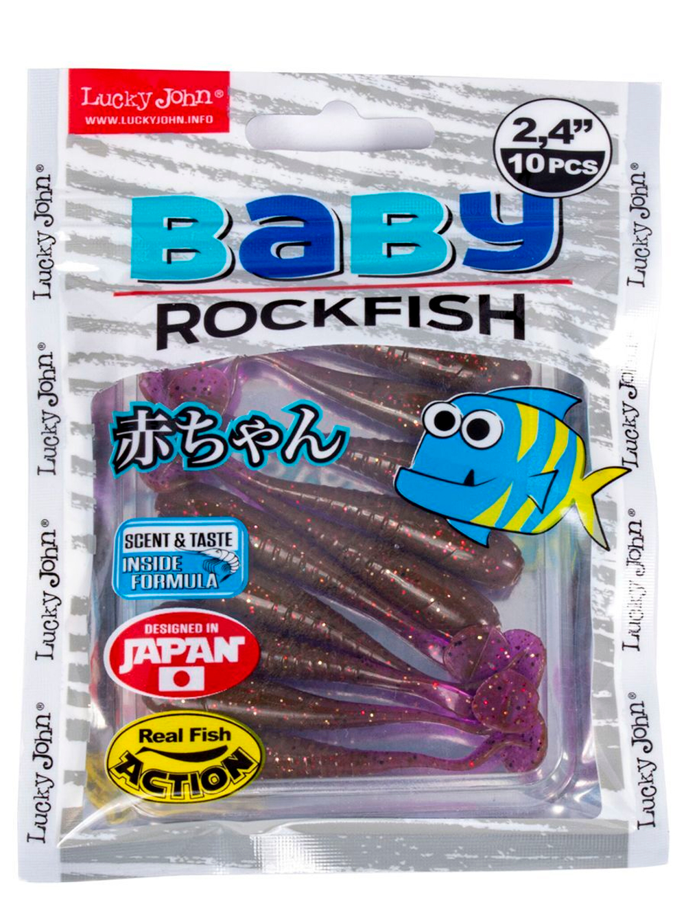 Виброхвосты съедобные LJ Pro Series BABY ROCKFISH 1.4in (03.50)/S26 20 шт. в упак.
