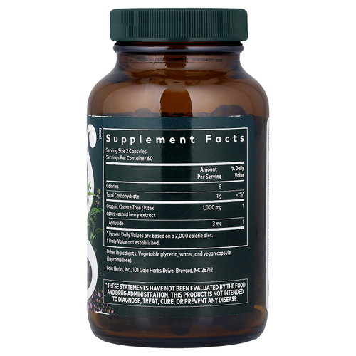 Gaia Herbs, Women, ягоды витекса, 120 Liquid Phyto-Caps® (500 мг в 1 капсуле)