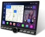 Магнитола в рамку 9/10 с кнопками и крутилкой - Farcar BM904 на Android 13, Быстрая, монитор 13" QLED+2K, CarPlay, 4G SIM-слот