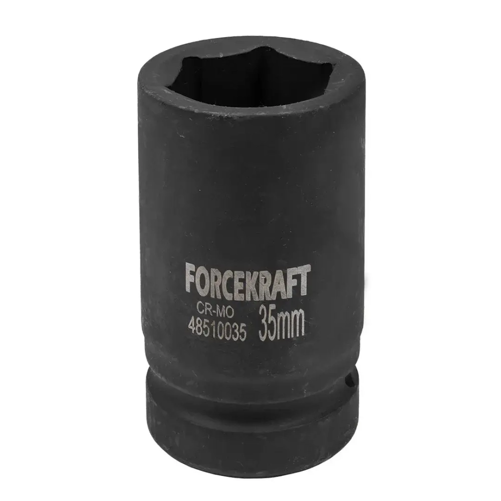 Головка ударная глубокая 1'', 35мм (6гр) FORCEKRAFT FK-48510035