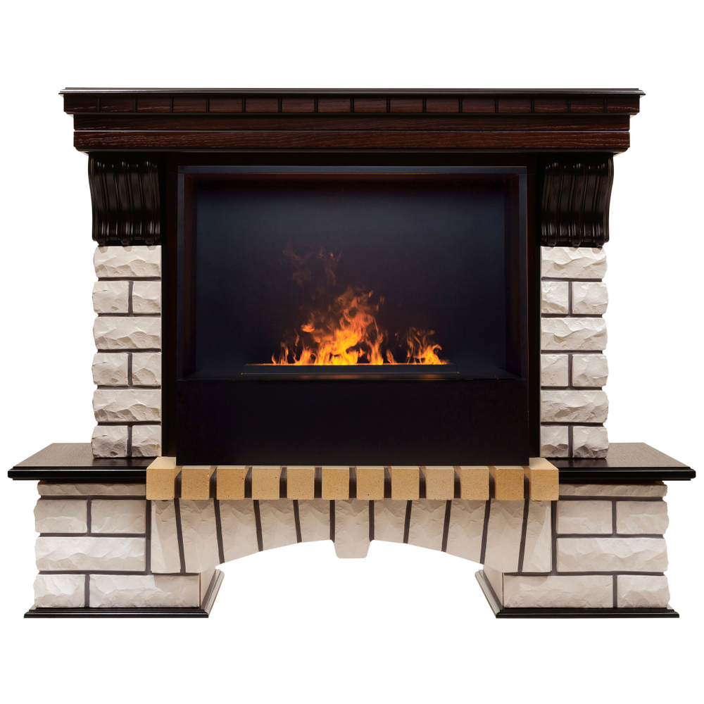 Каминокомплект Real Flame Country 26 AO с очагом 3D Cassette 630 Black Panel