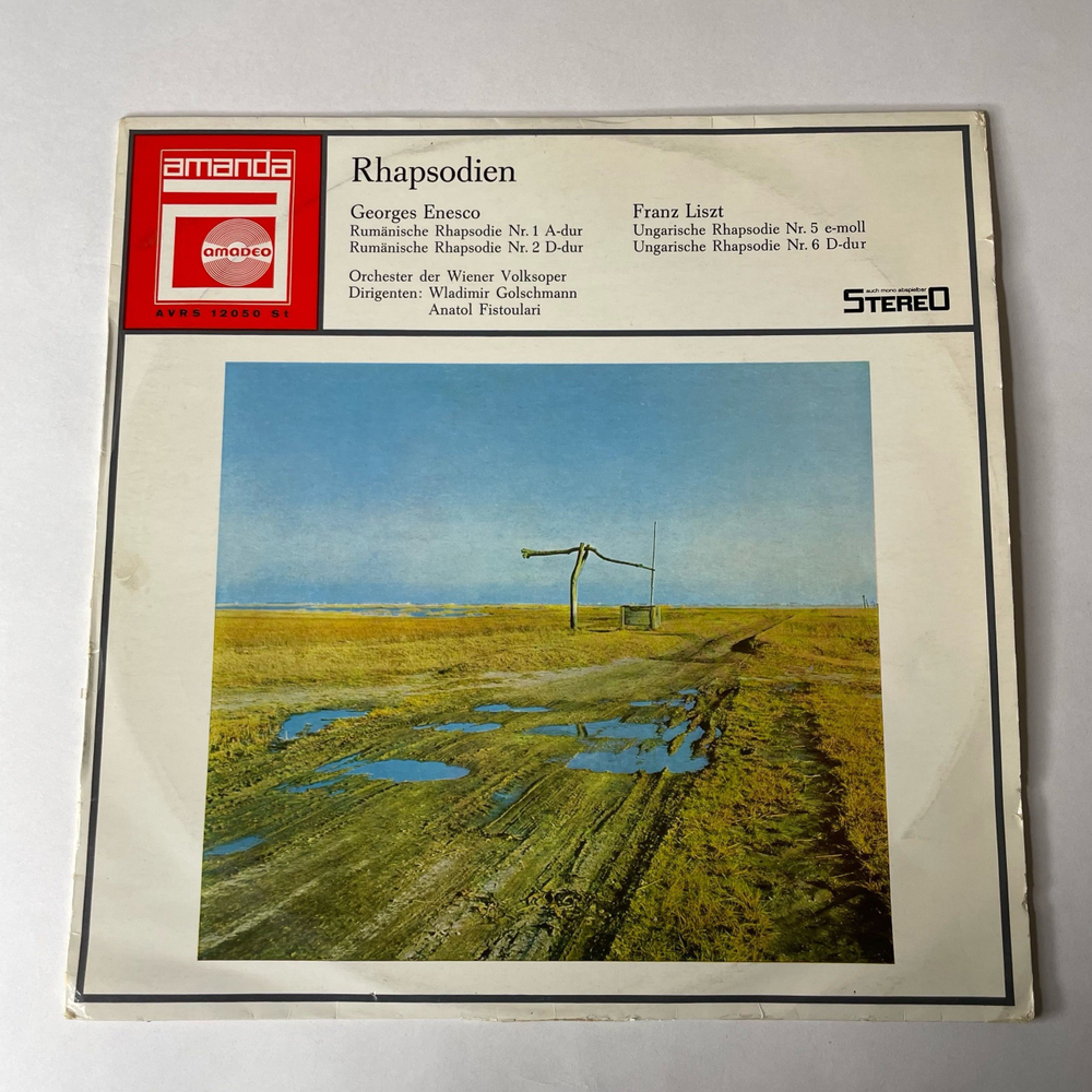 Винтажная виниловая пластинка LP Georges Enesco Энеску, Джордже, Franz Liszt Лист, Dirigenten: Wladimir Golschmann, Anatol Fistoulari Rhapsodien (Австрия 1976)