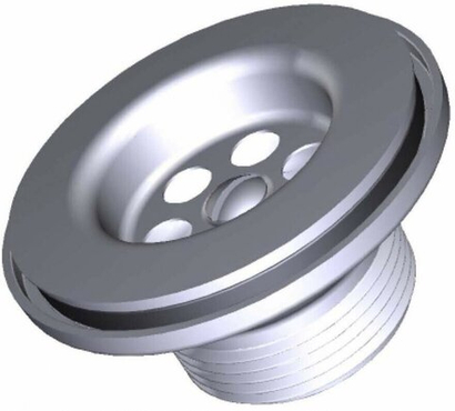 Aquant Выпуск 1 1/4" с нержавеющей сеткой белый, NV114-70-MR (NV114БЕЛ-70РS) 718178