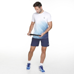 Мужское теннисное поло Quiet Please Ocean Receiver T-Shirt Men - White, Blue