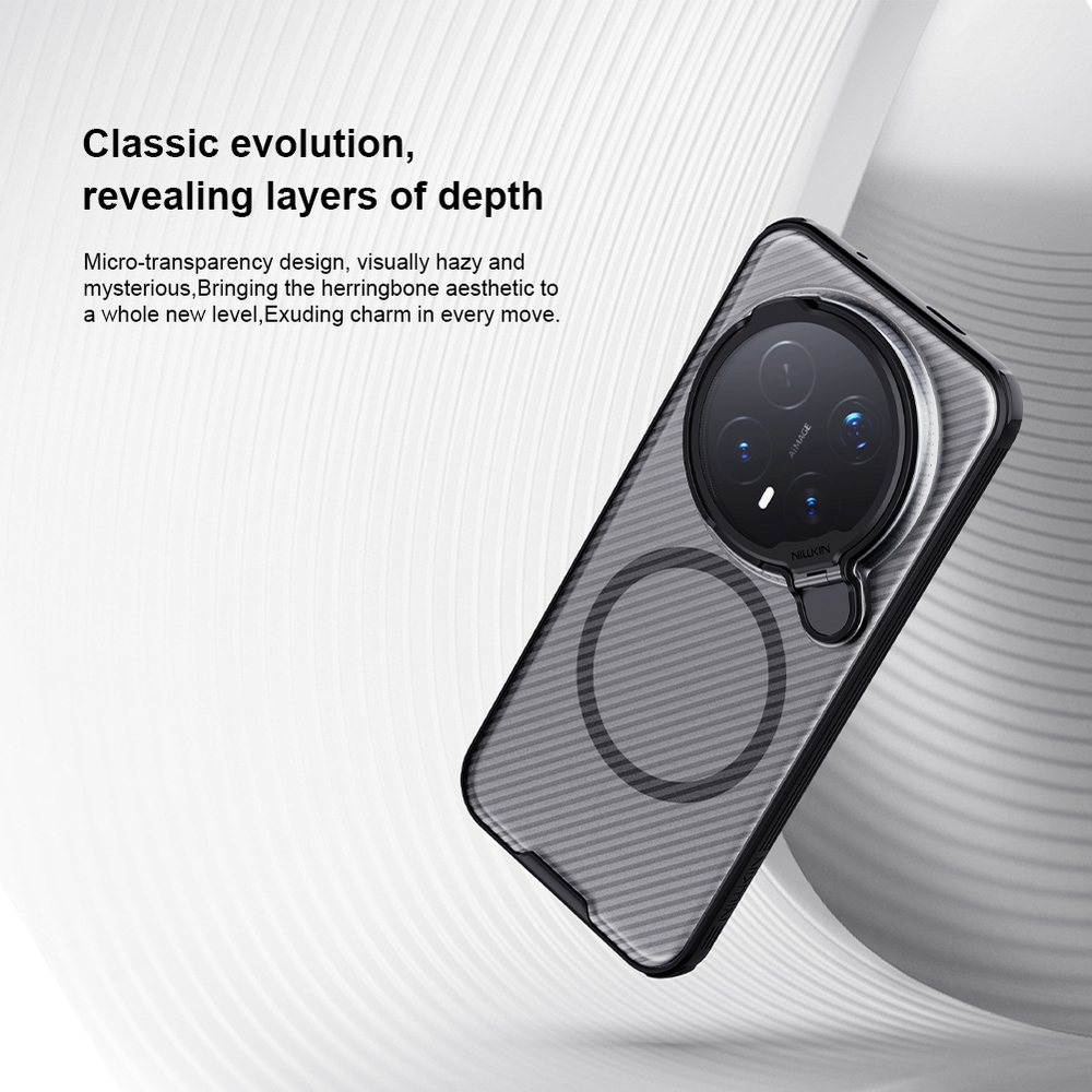 Чехол прозрачный тонированный с MagSafe на Honor Magic 8 Pro, серия CamShield Prop Magnetic (версия с прозрачной крышкой объектива) от Nillkin