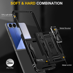 Чехол Safe Case с кольцом и защитой камеры для Samsung Galaxy Z Flip 7