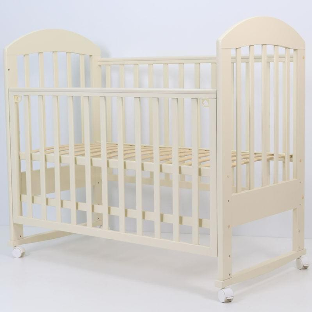 Кровать детская 120*60 "ДАРИНА"-2 (арт.49) кол/кач (слоновая кость)