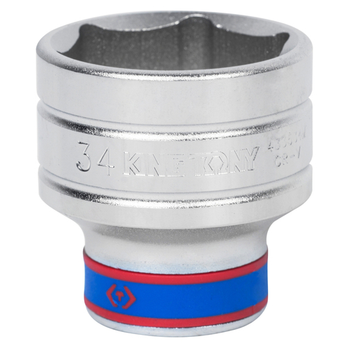 KING TONY (433534M) Головка торцевая стандартная шестигранная 1/2", 34 мм