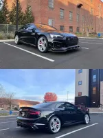Карбоновый обвес для Audi RS5 2016-2018+ Ауди бампер диффузор губа юбки спойлер