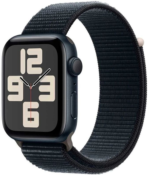 Apple Watch SE 2 (2024), 40 мм, Умные часы Корпус из алюминия цвета Темная ночь, Sport Loop Темная ночь