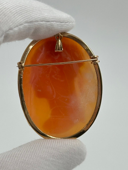 Брошь-кулон Камея на раковине