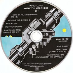 PINK FLOYD - Wish You Were Here (50th Anniversary), (2CD, Deluxe Edition, Reissue, 2025, Remastered) Пинк Флойд. Новый запечатанный музыкальный диск