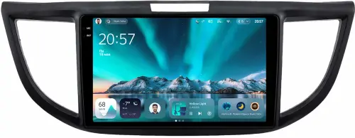 Магнитола для Honda CR-V 4 2012-2016 (большая рамка 9) - Teyes CC4 монитор 9.2" 2K QLED на Android 14, Быстрейшая, Snapdragon 680, DSP, CarPlay, 4G SIM-слот
