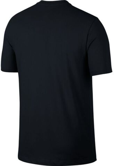 Мужская теннисная футболка Nike Solid Dri-Fit Crew - black/white