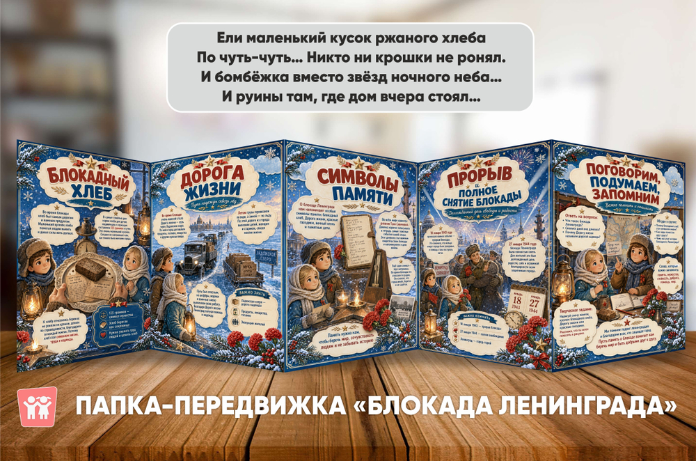 Папка-передвижка "Блокада Ленинграда"