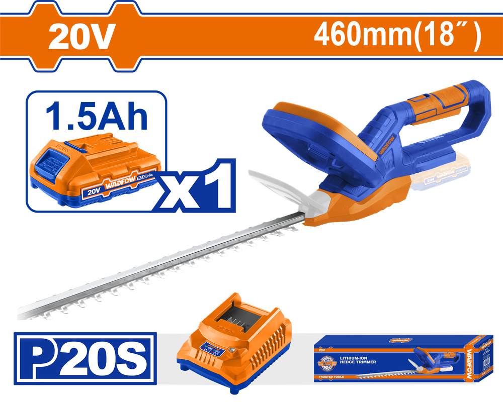 Кусторез аккумуляторный 20В 460 мм (4) WADFOW WLYP546