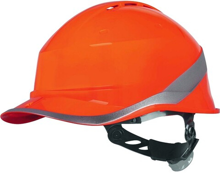 Каска защитная DIAMOND VI WIND (ДАЙМОНД 6 ВИНД) оранжевая (DIAM6WTRORFL)