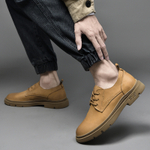 HAOXING Work Boots Men"s Low top Brown Khaki