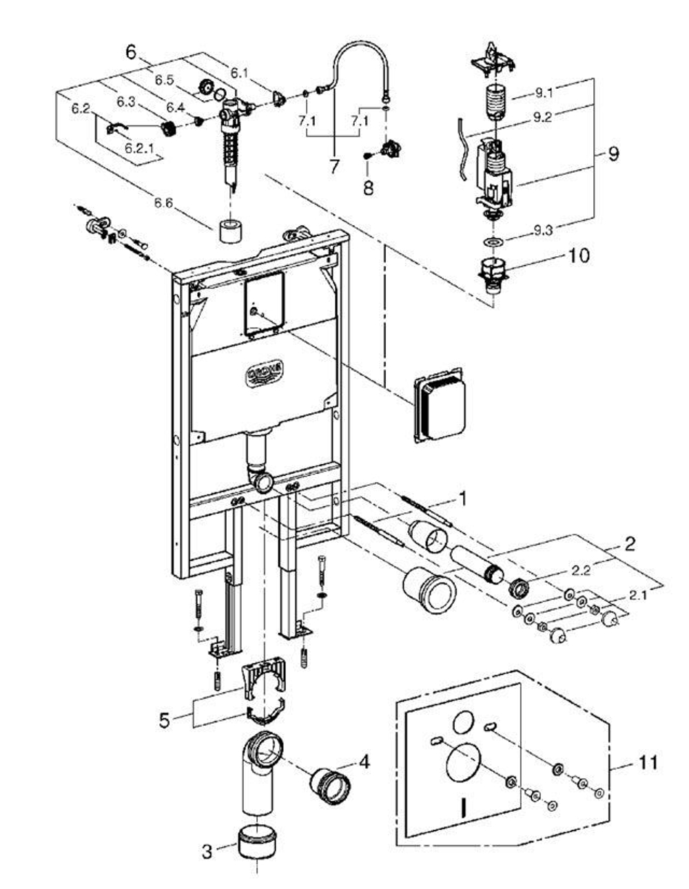 Инсталляция Grohe Rapid SL 38994000