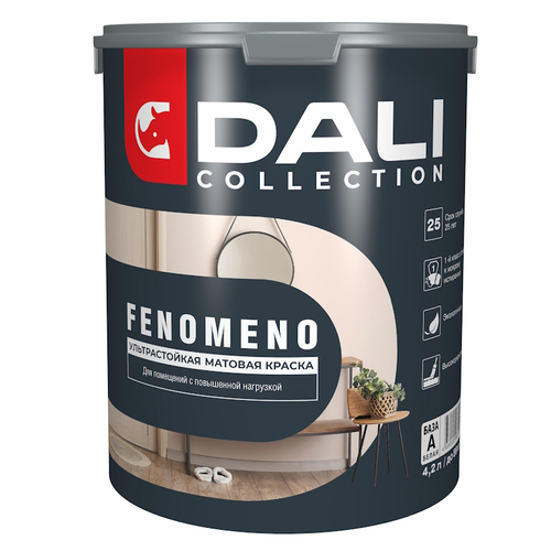 В/д DALI COLLECTION д/стен и потолков FENOMENO стойкая  База А  белая 4,2л  (Рогнеда)