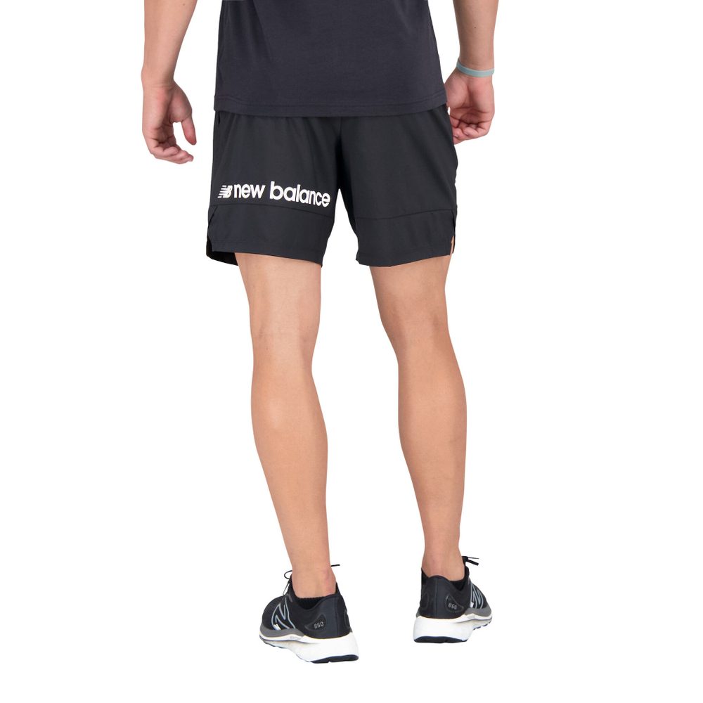 Мужские теннисные шорты New Balance Tenacity Solid 7in Shorts Men - Black