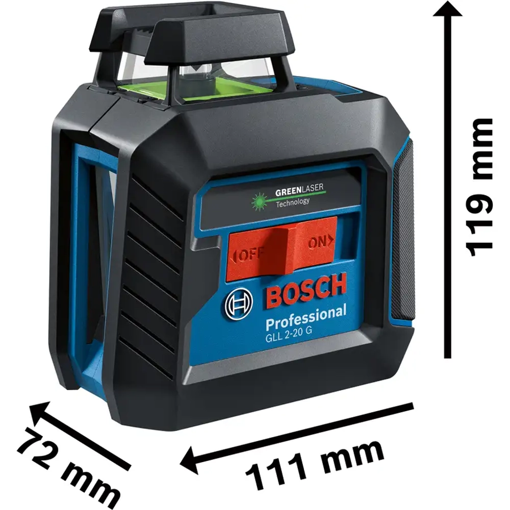 Линейный лазерный нивелир GLL 2-20 G BOSCH 0601065001