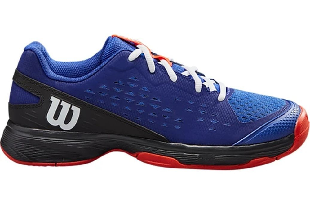 детские Кроссовки теннисные Wilson Rush Pro JR L - bluing/black/orange