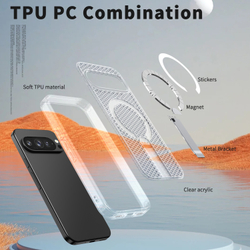 Прозрачный чехол Mesh Pro Magnetic Case для Google Pixel 9 Pro XL