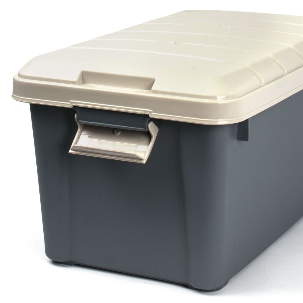 Ящик многофункц. особопрочный СЛЕДОПЫТ Expedition Box, 40 л, 600х360х320 мм, цв. графит/бежевый/3/