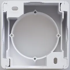 Коробка для накладного монтажа Systeme Electric Glossa Белый GSL000100
