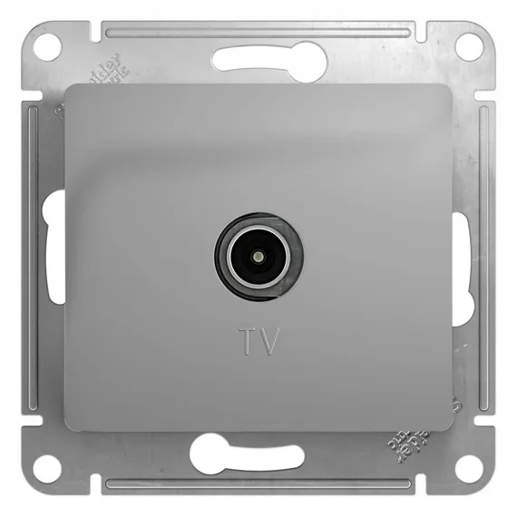 Розетка телевизионная Systeme Electric Glossa Алюминий GSL000393