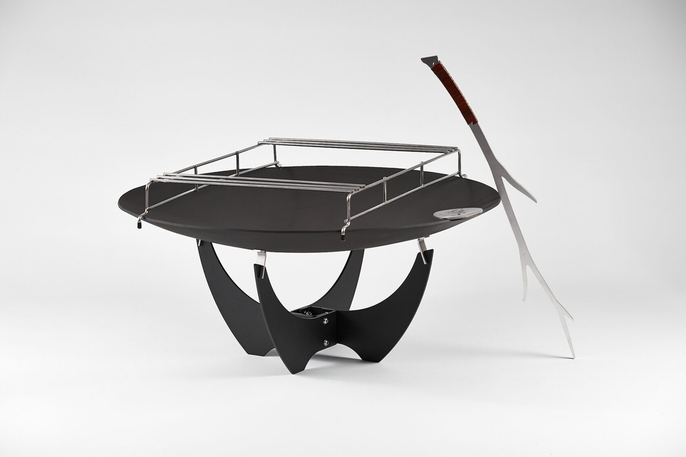 Чаша для костра с основанием Up!Flame STEEL CUP 650 PREMIER black