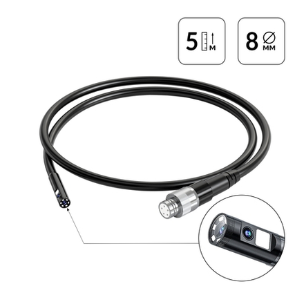 Зонд для видеоэндоскопа iCartool IC-V112A-5 2 камеры, 5м, 8 мм iCartool IC-VP112A-5-8-2