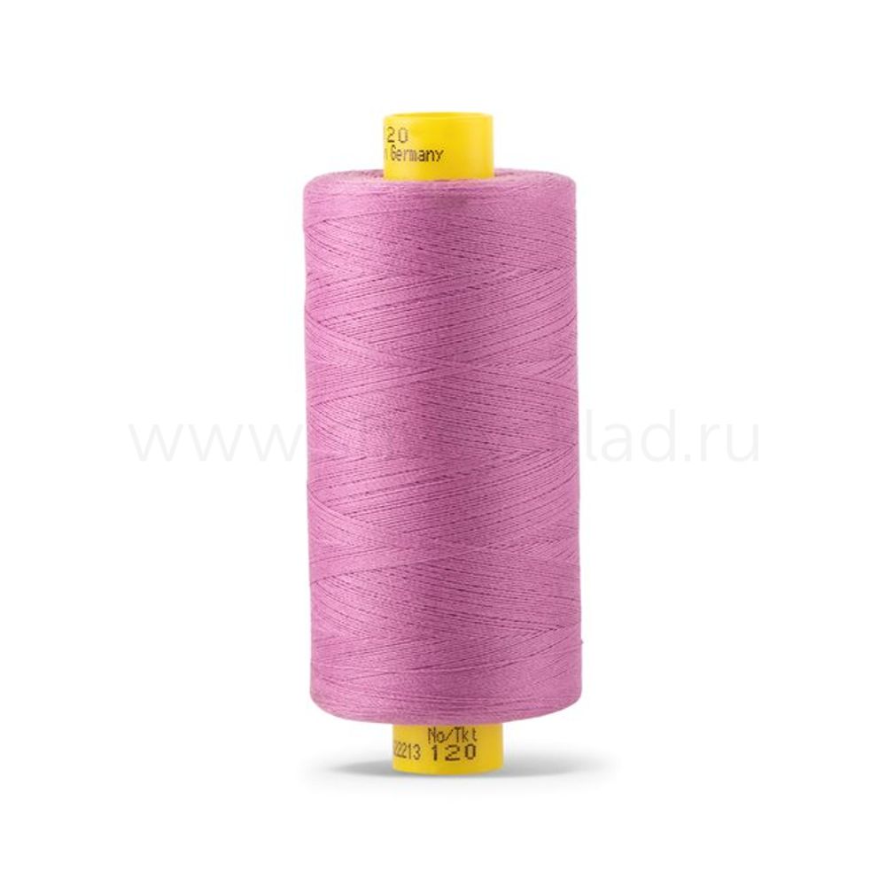 Нитка Gutermann Mara 120 (1000 метров), 1 кат., универсальная | 716 сиренево-розовый