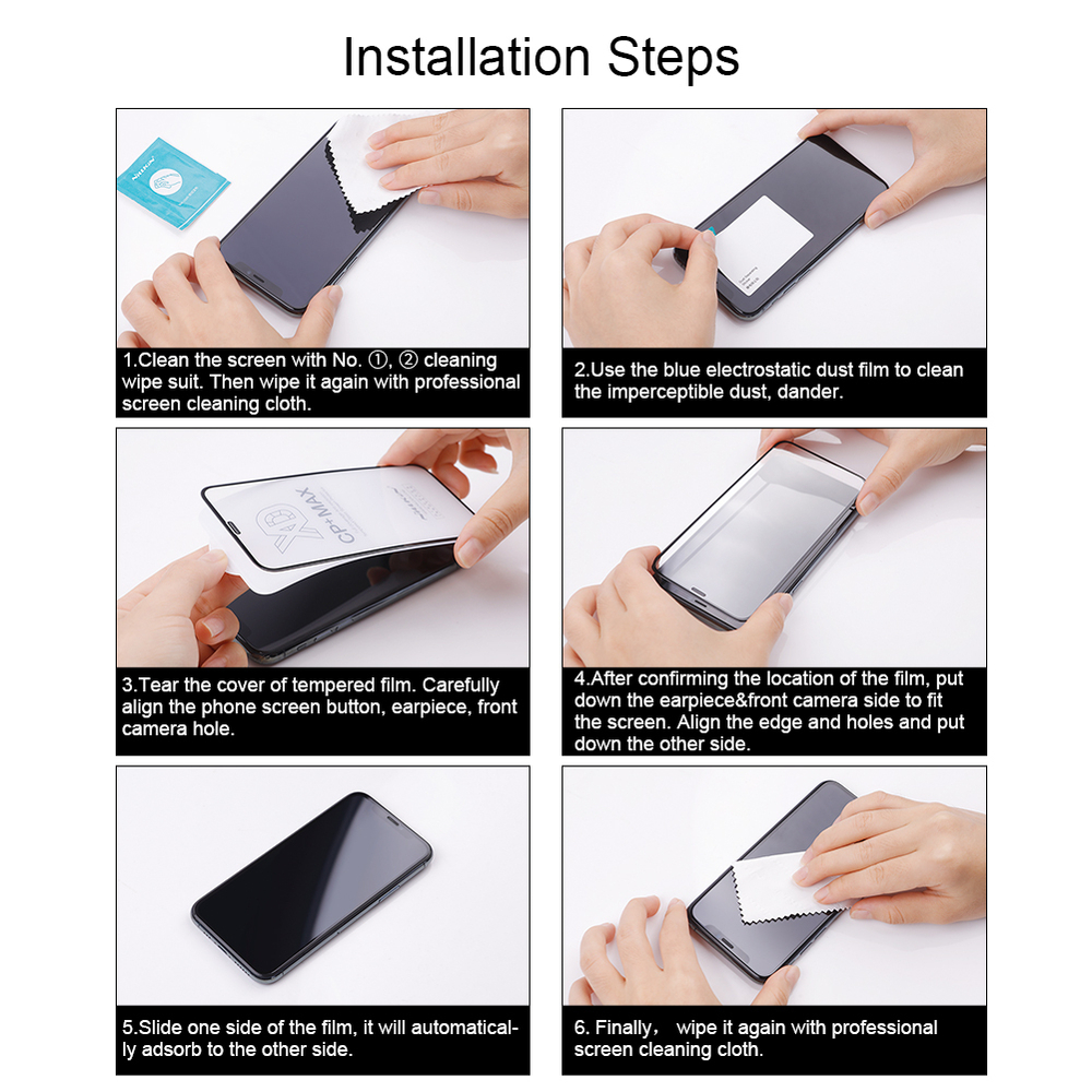 Защитное закаленное стекло от Nillkin для iPhone 15 Pro, серия CP+PRO Anti-Explosion Glass Screen Protector