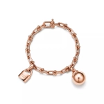 Браслет из розового золота 18k,Tiffany 💠Hard Wear Small link