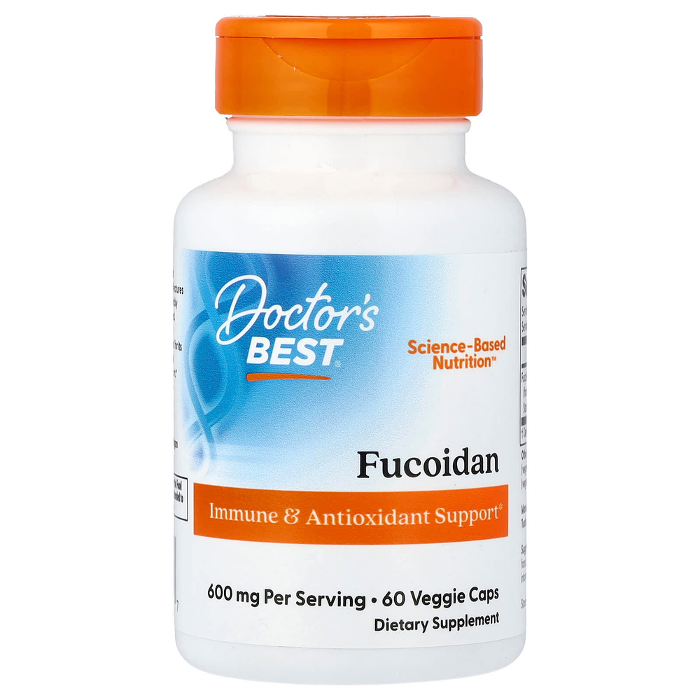 Doctor's Best, фукоидан, 60 растительных капсул (300 мг в капсуле)