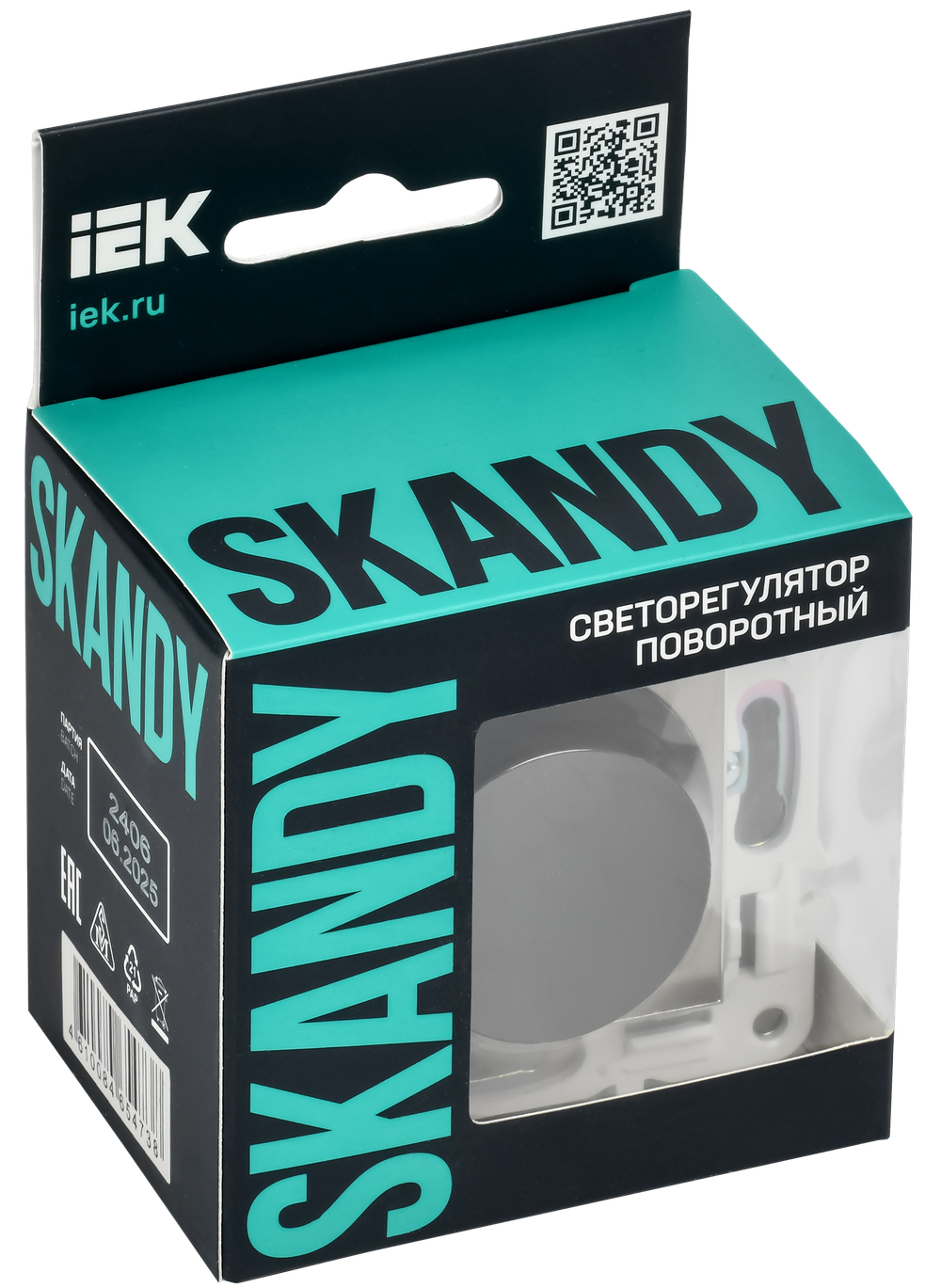 SKANDY Светорегулятор поворотный 600Вт SK-D01N металл никель IEK