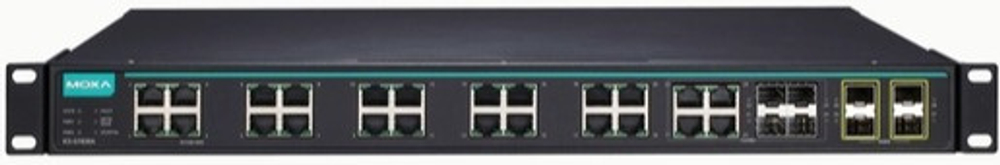 Коммутатор управляемый MOXA ICS-G7828A-4XG-HV-HV-T