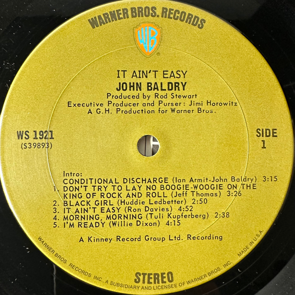 John Baldry ‎– It Ain't Easy (США 1971г.)