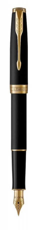 Перьевая ручка Parker Sonnet 1931516, Matte Black GT, перо: F, цвет чернил: black, в подарочной упаковке